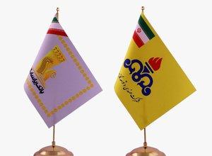 پرچم رومیزی چاپ ایران پرچم